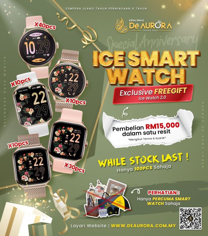 SPECIAL FREEGIFT ICE SMART WATCH !!!