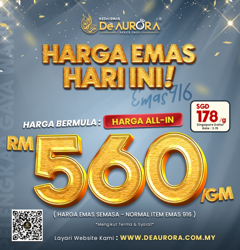 HARGA BERMULA RM560/G
