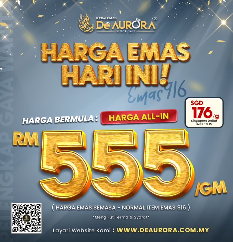 HARGA BERMULA RM555/G