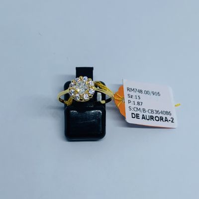 Cincin Permata 916 - ZIRCONIA