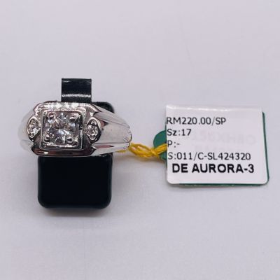 Cincin Perak 925 - BATU PUTIH 