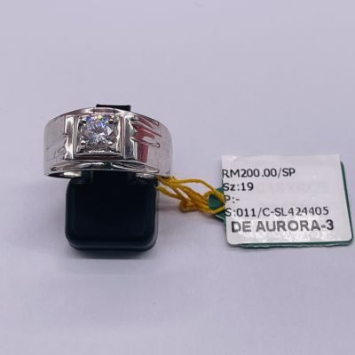 Cincin Perak 925 - BATU PUTIH