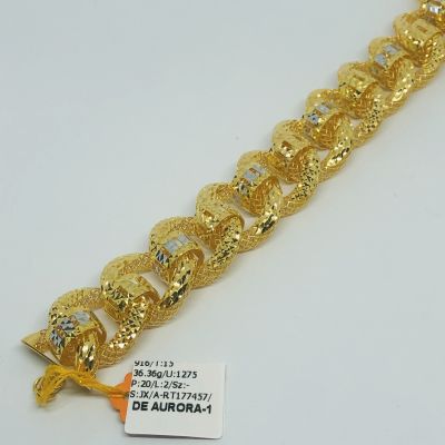 Kedai Emas Deaurora Jewels 2021 Barang Kemas Rantai Tangan 916 Emas