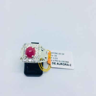 Cincin Perak 925 - MERAH