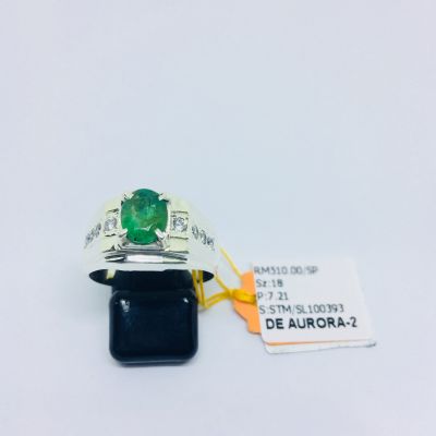 Cincin Perak 925 - HIJAU