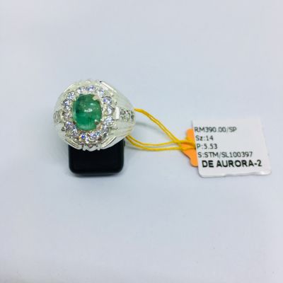 Cincin Perak 925 - HIJAU