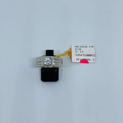 Cincin Perak 925 - BATU PUTIH