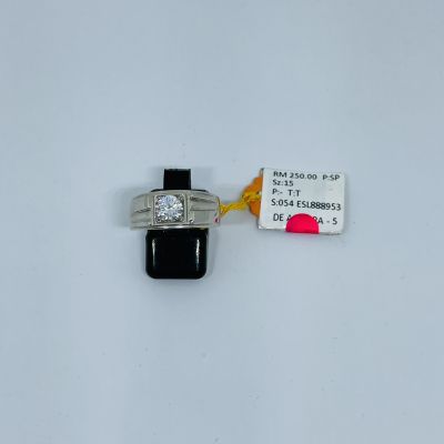 Cincin Perak 925 - BATU PUTIH