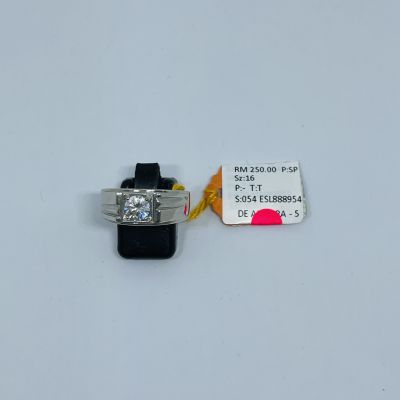 Cincin Perak 925 - BATU PUTIH