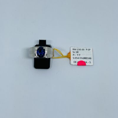 Cincin Perak 925 - BATU BIRU