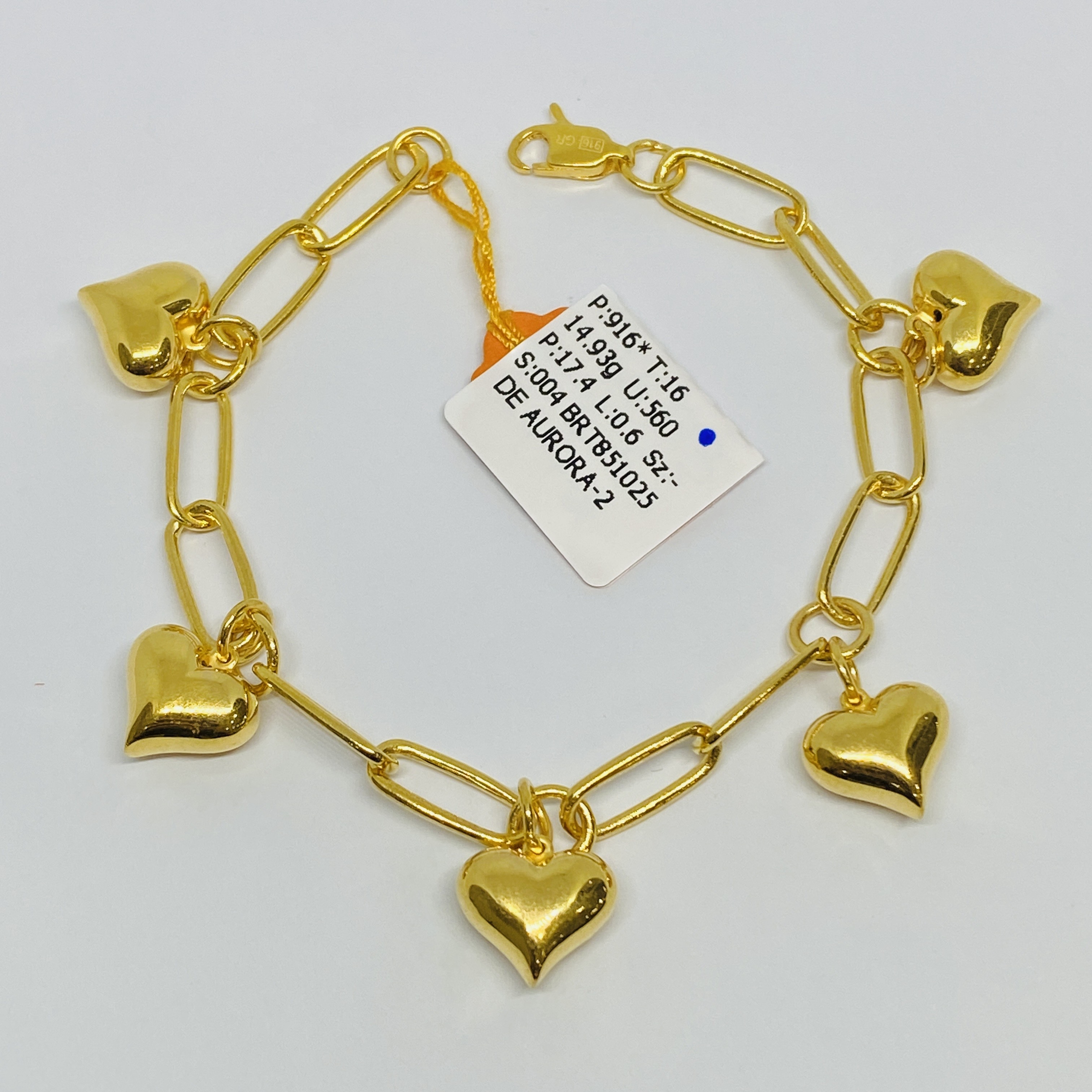 Rantai Tangan 916 - PAPERCLIP LOVE 1C