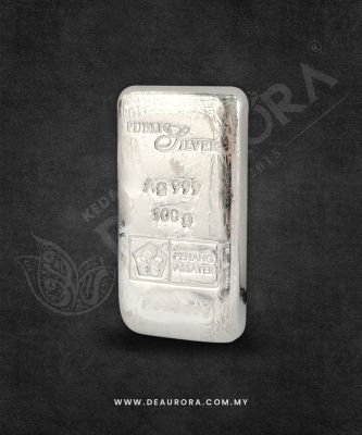 Silverbar Public Silver Bullion Bar 100g (Ag 999)