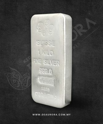 Silverbar Pamp Suisse Silver Cast Bar 1kg